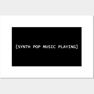 Synth Pop Music Playing Posters and Art